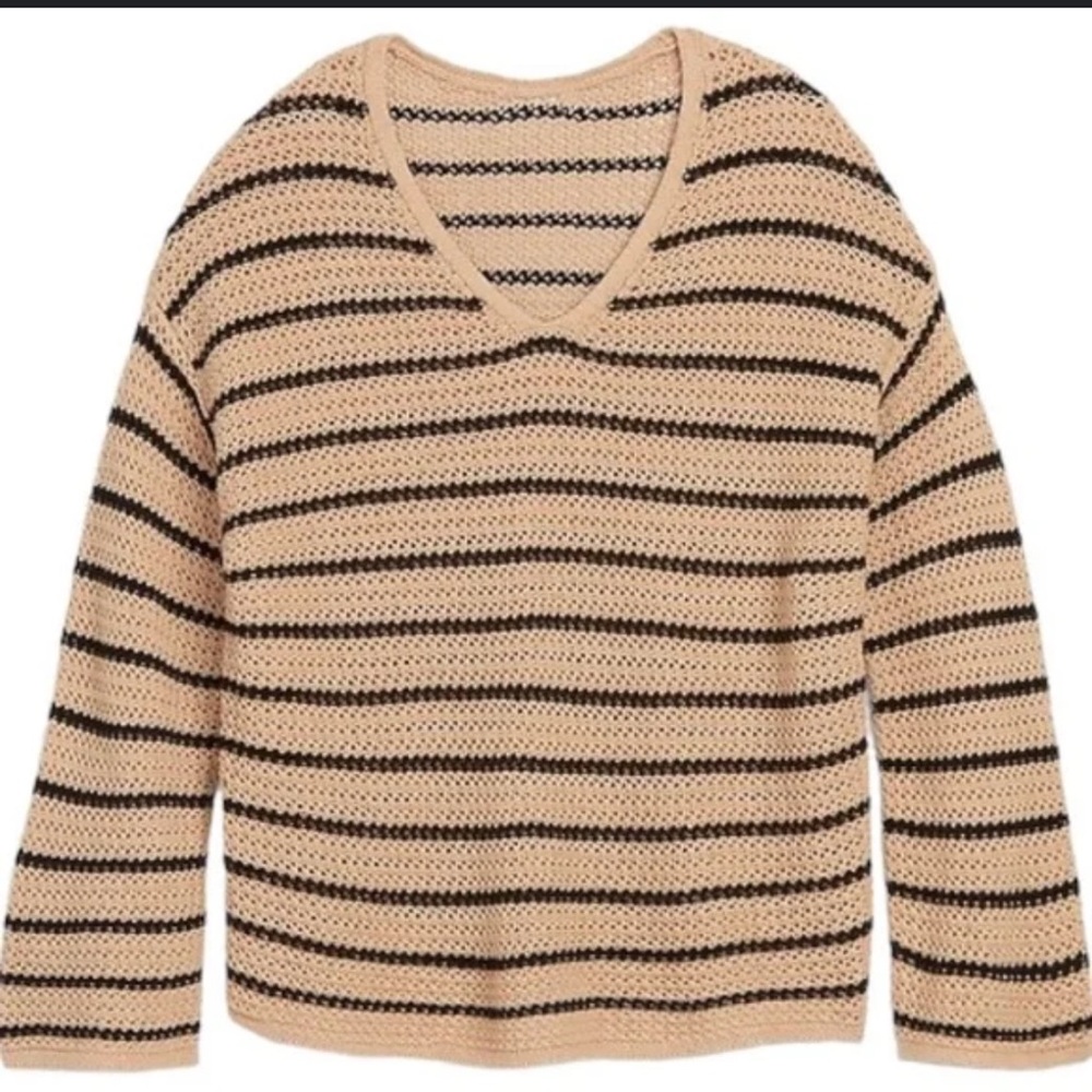Old Navy Crochet striped sweater - XXL